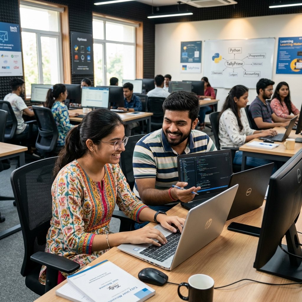 UNIQX Students Learning Computer Skills